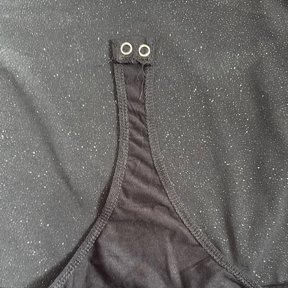 Eclipse Black Hooded Bodysuit Sleeveless Top - Picture 9 of 11